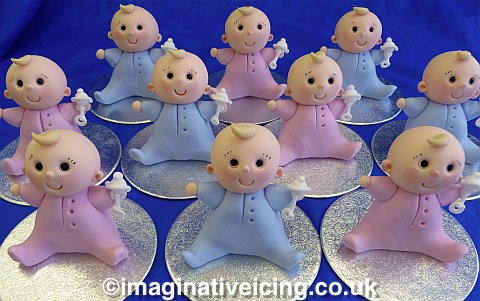 Handcrafted sugar Icing babies available at our real world shops as and when in stock.... keep your eyes peeled!