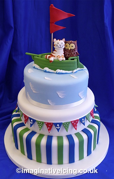the owl and the pussy cat wedding cake